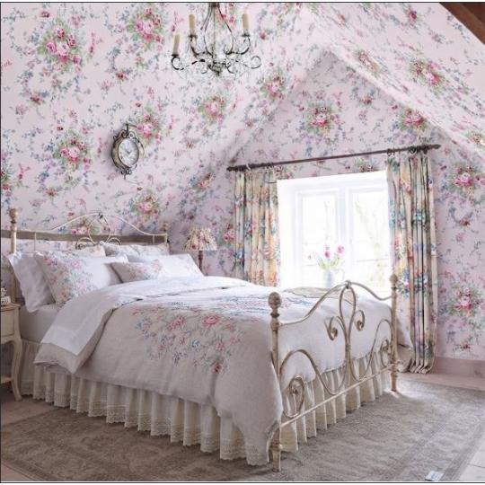 tapeta ruza kvetinova romanticka harmonia ruzova kvety listy vintage kvetinovy veniec....jpg